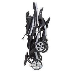 Baby Trend Sit N Stand Infant Toddler Twin Tandem 2 Seat Double Stroller, Stormy