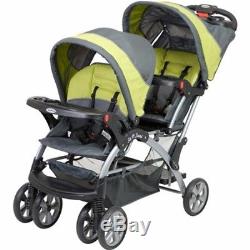 Baby Trend Sit N Stand Inline Double Baby Stroller & Twin Car Seat Travel