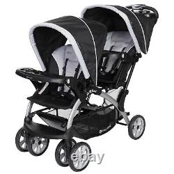 Baby Trend Sit N Stand Travel Double Baby Stroller and Car Seat Combo, Stormy