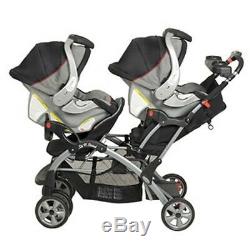 Baby Trend Sit and Stand Double Stroller for Twins 2 Trays with Cup Holders Kids