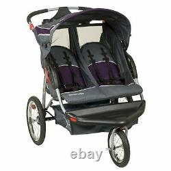 Baby Trend Twin Jogger Stroller Lightweight Expedition Double Buggy Purple