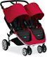 Baby Twin Automatic Fold Height Adjustable Handle Double Stroller With Canopy