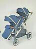 Baby Twin Stroller Double Stroller Luxury Tandem Withsecond Seat, Mosquito Net
