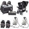 Baby Twins Combo Nursery Center Playard Double Stroller 2 Car Seats Swings Sets