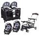 Baby Universal Double Stroller Frame With 2 Car Seats Twins Nursery Center Bag