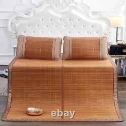 Bamboo Mat Double Faces Folding Mat For Bed Cool Feeling Foldable Rattan Mat New