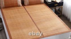 Bamboo Mat Double Faces Folding Mat For Bed Cool Feeling Foldable Rattan Mat New