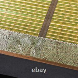 Bamboo mat for summer double faces rattan cool feeling folding bed mats twin new