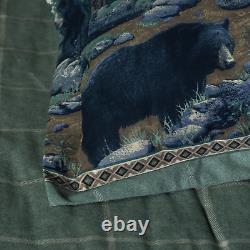 Bears Cotton Bed Comforter Set 4-PC Bedding Sham Skirt Set King Full Twin Size