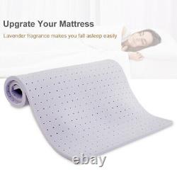 BedStory 3Inch Lavender Infused Mattress Topper Memory Foam Topper Full w Cover