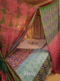 Bed Canopy Queen /King/Twin in Stock Curtains Bohemian Hippie Boho Decor