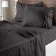 Bedding Collection 1000 Tc Or 1200 Tc Egyptian Cotton Gray Stripes Choose Item