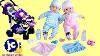 Berenguer Boutique Twins Baby Dolls Dress Up Bottle Feeding Go For A Walk Dolls Double Stroller