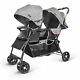 Besrey Double Stroller With A Rain Cover Buggy Pushchair Pram Twins Stroller