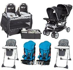 Best Double Stroller Set for 2019 Baby Boys Twins Nursery Center Car Seat Chair