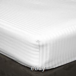 Best Duvet Collection 1000TC-1200TC Egyptian Cotton Select Item White Stripes