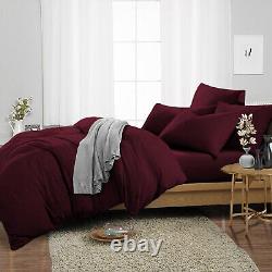 Best Duvet Collection 1000TC-1200TC Egyptian Cotton Select Item Wine Solid
