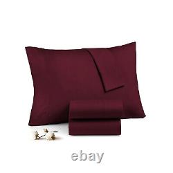 Best Duvet Collection 1000TC-1200TC Egyptian Cotton Select Item Wine Solid