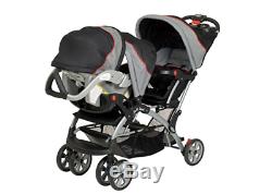 Big Strong Double Stroller Gender Neutral Extra Large Twin Combo Set Best Rated