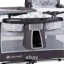 Black Compatible Travel System Baby Stroller Frame Car Seat Playard Diaper Bag