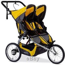 Bob Ironman Duallie Twin Baby Jogger Double Jogging Stroller Yellow NEW 2016
