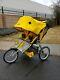Bob Ironman Duallie Twin Baby Jogger Double Jogging Stroller Yellow Pre Owned