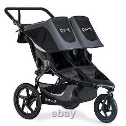 Bob Revolution Flex 3.0 Duallie Twin Baby Double Stroller Graphite Black New