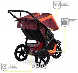 Bob Revolution Flex 3.0 Duallie Twin Baby Double Stroller Sedona Orange NEW 2019