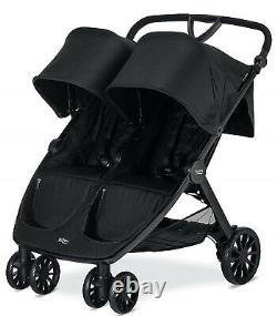 Britax B-Lively Lightweight Quick Fold Twin Baby Double Baby Raven NEW
