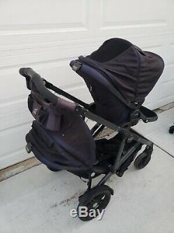Britax B Ready Double Stroller dual black B-Ready twin 2 kids children baby