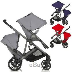 Britax B Ready Tandem Double Twin 2 Seat Baby Buggy Pushchair Stroller Pram NEW