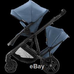 Britax B Ready Tandem Double Twin B-Ready Blue Denim Stroller 2019