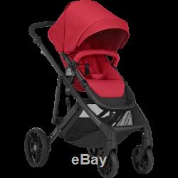 Britax Pushchair Baby Buggy Stroller & Carrycot Pram + Raincover Foldable Travel