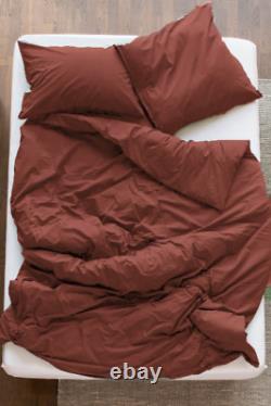 Brown Linen Bedding Set Queen Comforter Twin Full Queen King Duvet Set