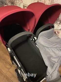Bugaboo Donkey Complete Twin Set 2 Seats, 2 Carrycots, 2 Car Seats & 2 Isofix