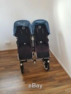 Bugaboo Donkey Duo Twin Pushchair Double Pram Stroller with Extras