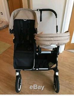 Bugaboo Donkey Duo Twins/Double/Single. In colour Sand