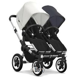 Bugaboo Donkey Twin Stroller with Bassinets and Accessories Black & White