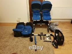 Bugaboo Donkey Twins/Double/Single Royal Blue Full Package