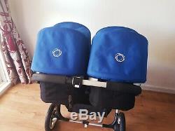Bugaboo Donkey duo Twins/Double/Single Royal Blue with accessories