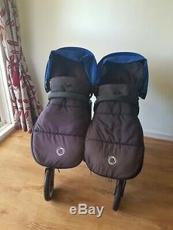 Bugaboo Donkey duo Twins/Double/Single Royal Blue with accessories