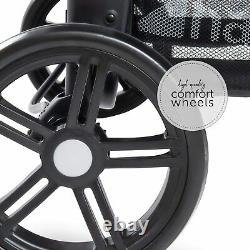 Buggy Pushchair Stroller Pram 2 Seat Double Buggy Twin Stroller With Large Wheel