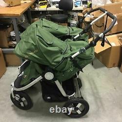 Bumbleride 2019 Indie Twin Double Seat Folding Baby Stroller in Camp Green