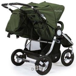 Bumbleride Indie Twin All Terrain Twin Baby Double Stroller Camp Green NEW 2018