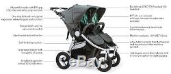 Bumbleride Indie Twin All Terrain Twin Baby Double Stroller Maritime Blue 2018