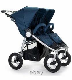 Bumbleride Indie Twin All Terrain Twin Baby Double Stroller Maritime Blue 2020