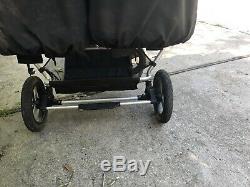 Bumbleride Indie Twin Black Adjustable Handle Double Stroller