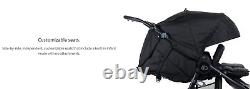 Bumbleride Indie Twin Compact Fold Baby Double Stroller Dawn Grey New