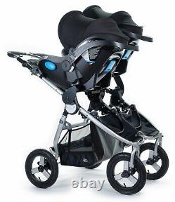 Bumbleride Indie Twin Compact Fold Baby Double Stroller Matte Black New