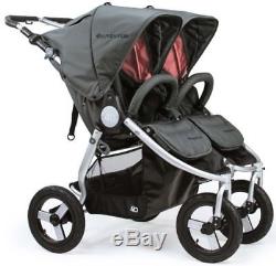 Bumbleride Indie Twin Double All Terrain Stroller Dawn Grey Coral Brand New 2018